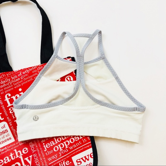Lululemon Pedal Pace Sports Bra in White Size 4 - Picture 4 of 8